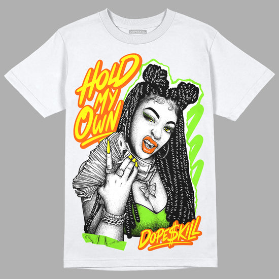 Neon Green Sneakers DopeSkill T-Shirt New H.M.O Graphic Streetwear - WHite 