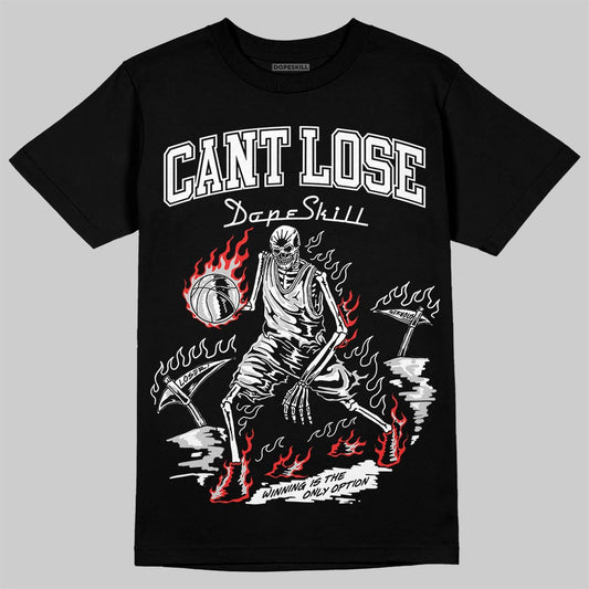 Air Foamposite One 'Triple White' DopeSkill T-Shirt Cant Lose Graphic Streetwear - Black