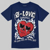 Jordan 11 “Rare Air” DopeSkill T-Shirt Crying Heart Graphic Streetwear - navy