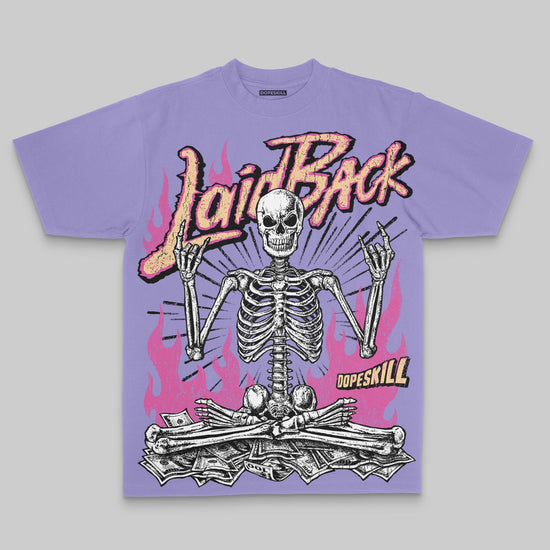 Laid Back Oversize Print DopeSkill T-shirt Streetwear - Violet