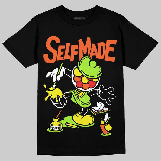 Neon Green Sneakers DopeSkill T-Shirt Self Made Graphic Streetwear - Black