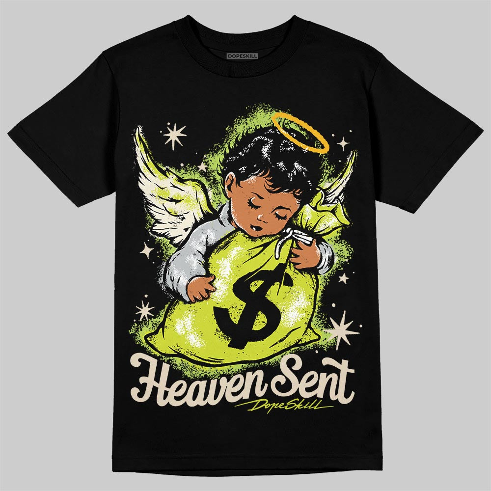 Air Max 90 x Patta Cyber and Particle Grey DopeSkill T-Shirt Heaven Sent Graphic Streetwear - Black