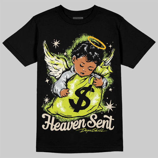 Air Max 90 x Patta Cyber and Particle Grey DopeSkill T-Shirt Heaven Sent Graphic Streetwear - Black