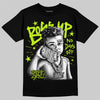 Max 95 Big Bubble Neon Yellow DopeSkill T-Shirt Boss Up Graphic Streetwear - Black
