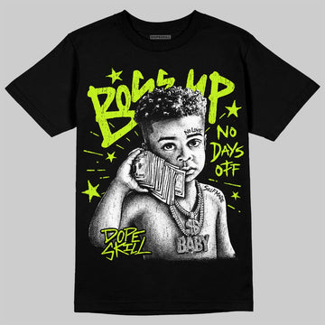 Max 95 Big Bubble Neon Yellow DopeSkill T-Shirt Boss Up Graphic Streetwear - Black