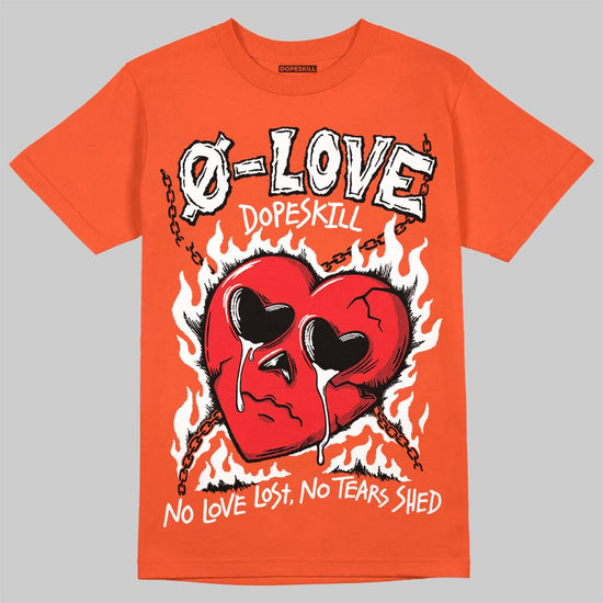 Jordan 1 Retro High OG Shattered Backboard (2025) DopeSkill T-Shirt Crying Heart Graphic Streetwear - Orange
