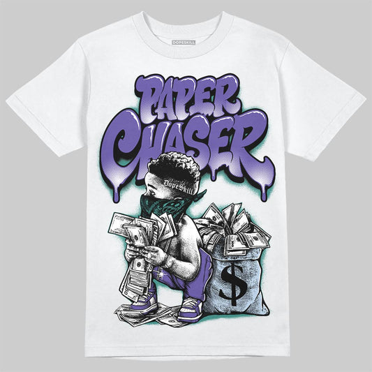 Jordan 5 OG “Grape” DopeSkill T-Shirt Paper Chaser Boy Graphic Streetwear - White