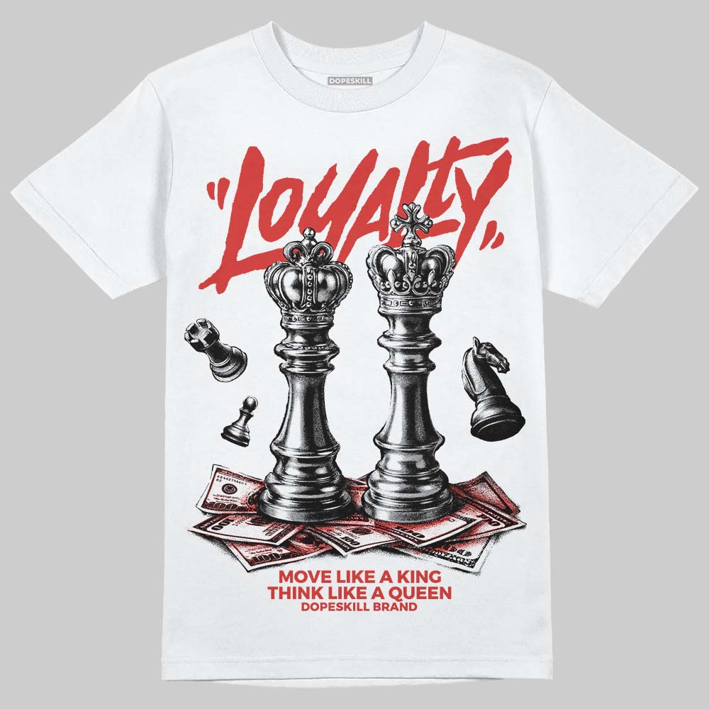 Jordan 4 Retro Toro Bravo DopeSkill T-Shirt Loyalty Graphic Streetwear - White