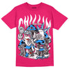 Dunk Low ‘Obsidian Fierce Pink’ DopeSkill Pink T-Shirt Chillin Graphic Streetwear 