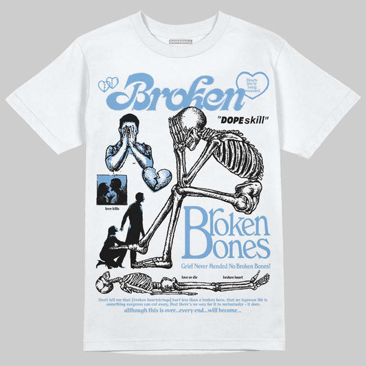 Jordan 12 Retro 'Melo' DopeSkill T-Shirt Broken Bones Graphic Streetwear - White