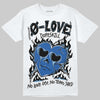 Air Foamposite One “International Blue” DopeSkill T-Shirt Crying Heart Graphic Streetwear - White