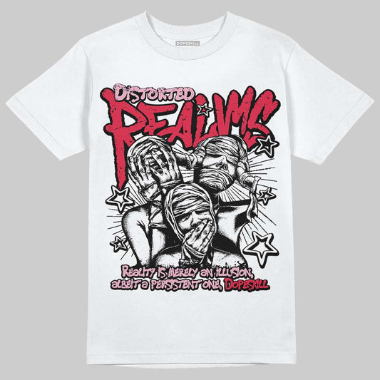 Dunk Low Valentine's Day (2026) DopeSkill T-Shirt Distorted Realms Graphic Streetwear - White