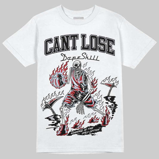 Jordan 5 Retro OG Black Metallic Reimagined DopeSkill T-Shirt Cant Lose Graphic Streetwear - WHite