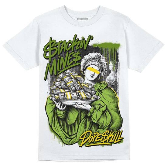 SB Dunk Low Chlorophyll DopeSkill T-Shirt Stackin Mines Graphic Streetwear - White