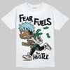 Asics Gel-Kayano 12.1 Cream/Stillwater DopeSkill T-Shirt Fear Fuels The Hustle Graphic Streetwear - White