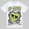 Jordan 5 “Luminous Green” DopeSkill T-Shirt Crying Heart Graphic Streetwear - White 