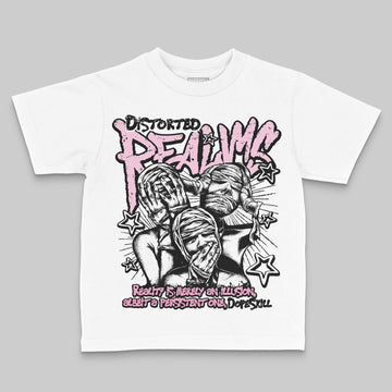 Jordan 12 GS “Pearl Pink” DopeSkill Toddler Kids T-shirt Distorted Realms Graphic Streetwear - White