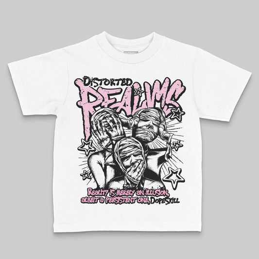 Jordan 12 GS “Pearl Pink” DopeSkill Toddler Kids T-shirt Distorted Realms Graphic Streetwear - White