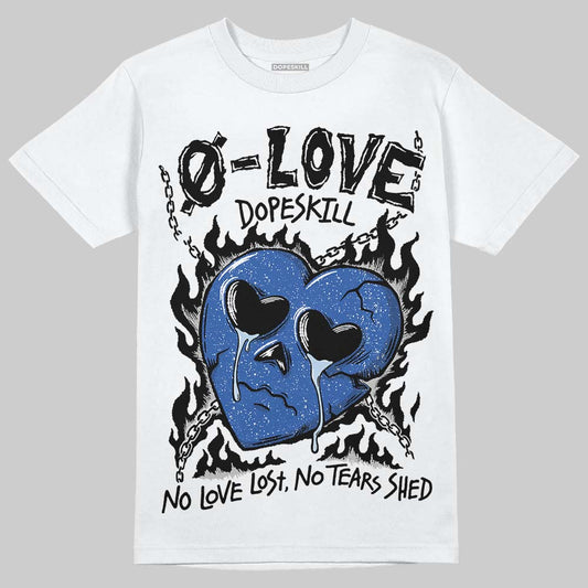 Awake NY x Jordan 5 Retro 'Black Racer Blue' DopeSkill T-Shirt Crying Heart Graphic Streetwear - White 