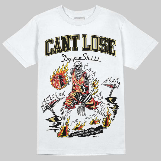 Quai 54 x Air Jordan 1 Retro Low OG Tour Yellow Black DopeSkill T-Shirt Cant Lose Graphic Streetwear - White 