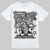 Jordan 10 Retro Shadow (2025) DopeSkill T-Shirt Distorted Realms Graphic Streetwear - White