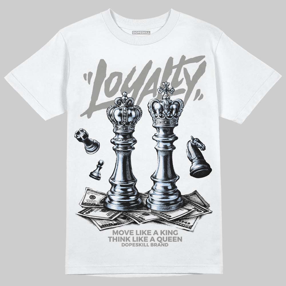 Jordan 5 "White Metallic" DopeSkill T-Shirt Loyalty Graphic Streetwear - White