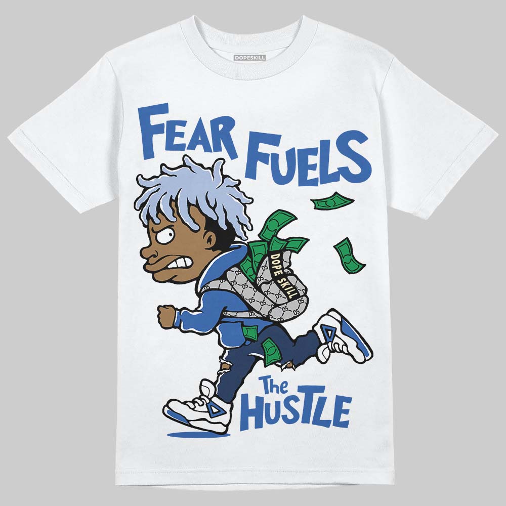 ASICS Gel-Nimbus 10.1 Invincible HTTP 404 Blue DopeSkill T-Shirt Fear Fuels The Hustle Graphic Streetwear - White 