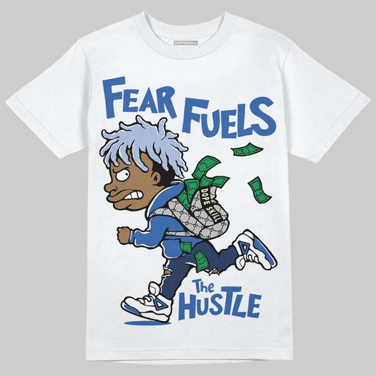 ASICS Gel-Nimbus 10.1 Invincible HTTP 404 Blue DopeSkill T-Shirt Fear Fuels The Hustle Graphic Streetwear - White 