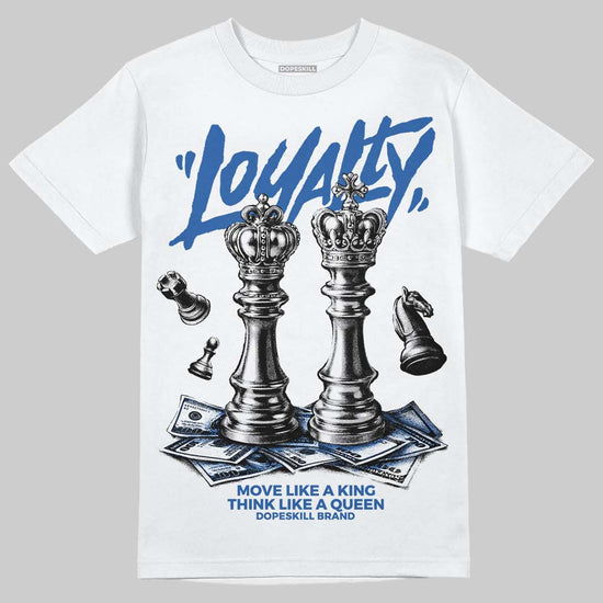 Jordan 3 "True Blue" DopeSkill T-Shirt Loyalty Graphic Streetwear - White