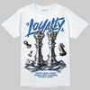 Jordan 3 "True Blue" DopeSkill T-Shirt Loyalty Graphic Streetwear - White