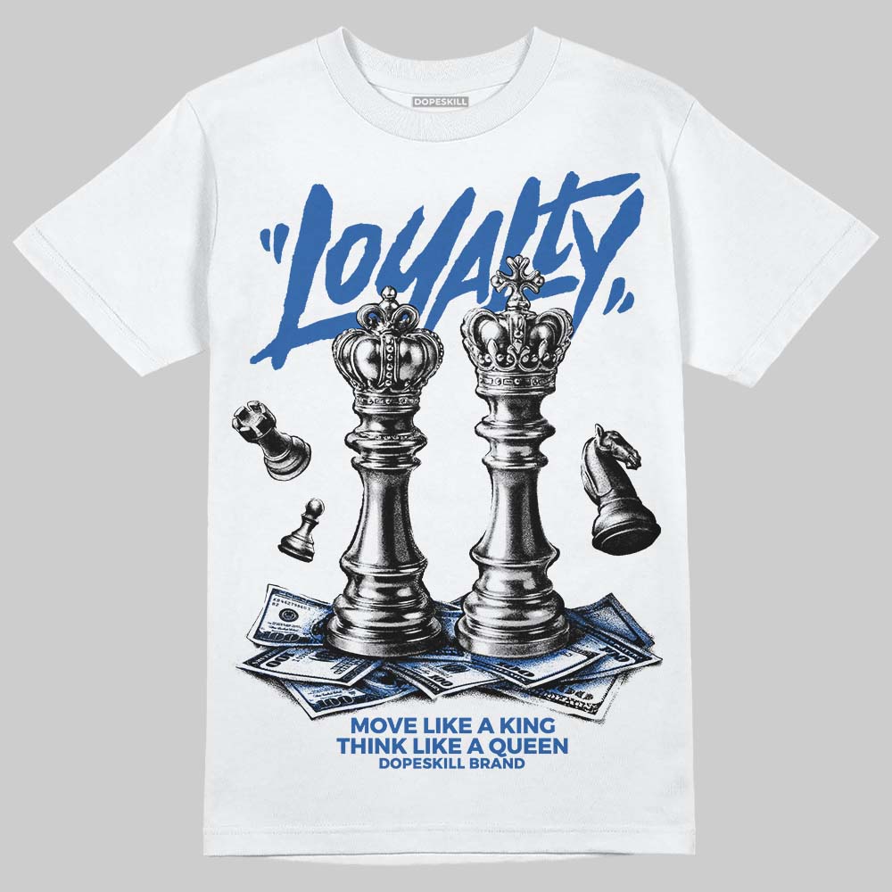 Jordan 3 "True Blue" DopeSkill T-Shirt Loyalty Graphic Streetwear - White