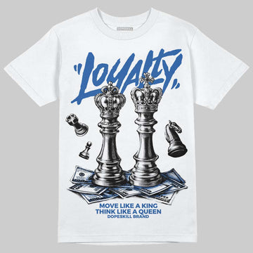 Jordan 3 "True Blue" DopeSkill T-Shirt Loyalty Graphic Streetwear - White