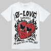 Nigel Sylvester x Jordan 1 Low OG “Nitro” DopeSkill T-Shirt Crying Heart Graphic Streetwear - White