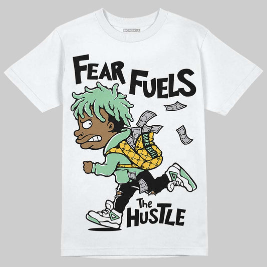 Asics Gel-Kayano 12.1 White/Menthol DopeSkill T-Shirt Fear Fuels The Hustle Graphic Streetwear - White