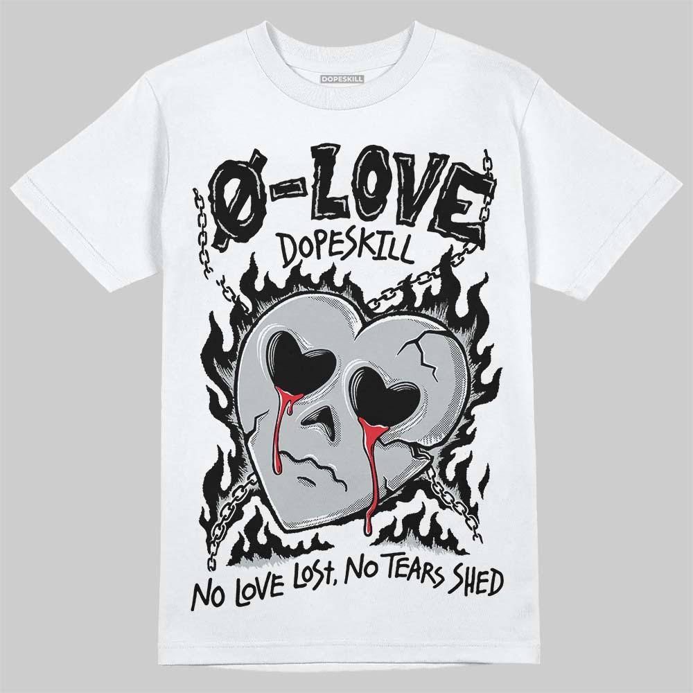 Jordan 12 Black Wolf Grey DopeSkill T-Shirt Crying Heart Graphic Streetwear - White