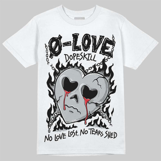 Jordan 12 Black Wolf Grey DopeSkill T-Shirt Crying Heart Graphic Streetwear - White