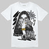 Jordan 11 TD Cleats "Patent Black" DopeSkill T-Shirt NPC Graphic Streetwear - White 