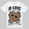 Jordan 1 High OG Black Metallic Gold DopeSkill T-Shirt Crying Heart Graphic Streetwear - White 