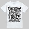 Jordan 4 “Black Cat” (2025) DopeSkill T-Shirt Distorted Realms Graphic Streetwear - White