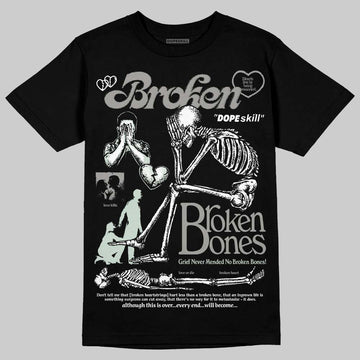 Jordan 1 Retro Low OG Year of the Snake (2025) DopeSkill T-Shirt Broken Bones Graphic Streetwear - Black