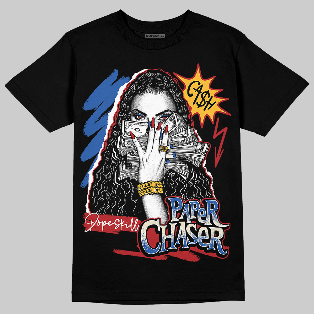 Fragment x UNION x Jordan 1 High OG “Varsity Red/Sport Royal” DopeSkill T-Shirt NPC Graphic Streetwear - black