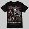 Jordan 9 'Olive' DopeSkill T-Shirt Broken Bones Graphic Streetwear - Black