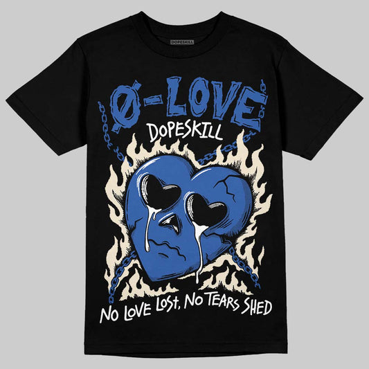 Jordan 1 Low Travis Scott x Fragment DopeSkill T-Shirt Crying Heart Graphic Streetwear - Black