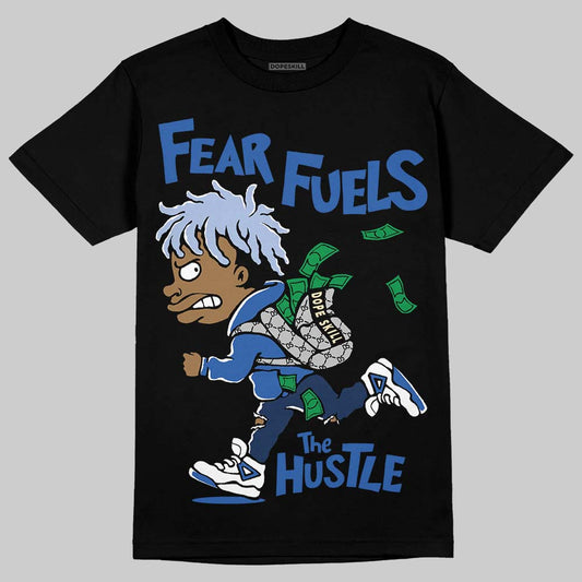 ASICS Gel-Nimbus 10.1 Invincible HTTP 404 Blue DopeSkill T-Shirt Fear Fuels The Hustle Graphic Streetwear - Black