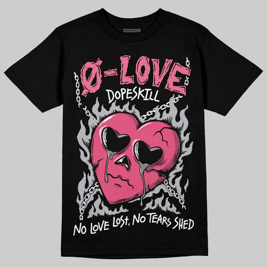 ASICS Gel Kayano 14 Pink Glo DopeSkill T-Shirt Crying Heart Graphic Streetwear - Black