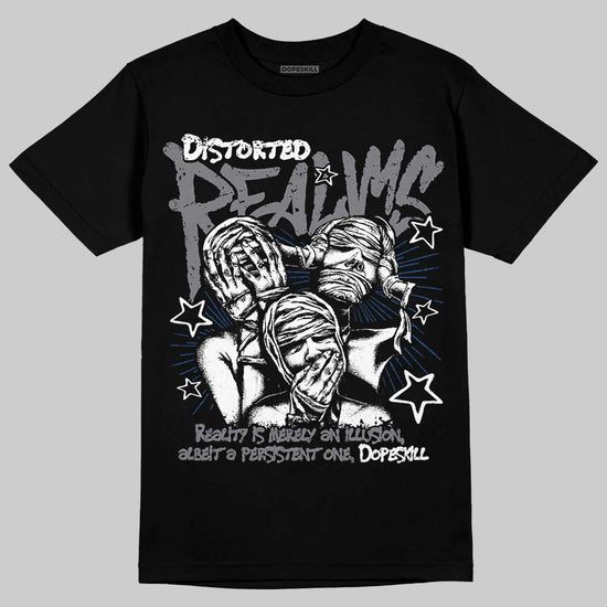 Jordan 9 Retro 'Flint Grey' 2026 DopeSkill T-Shirt Distorted Realms Graphic Streetwear - Black