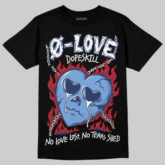 Jordan 1 High OG "Midnight Navy" DopeSkill T-Shirt Crying Heart Graphic Streetwear - Black