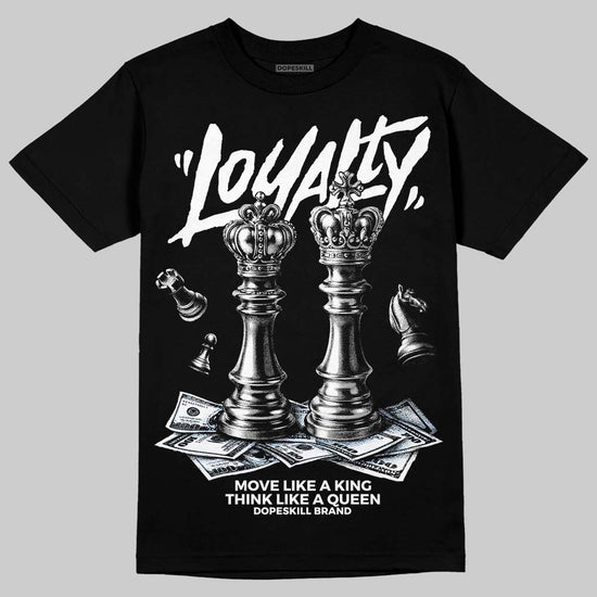 Jordan 5 "White Metallic" DopeSkill T-Shirt Loyalty Graphic Streetwear - Black