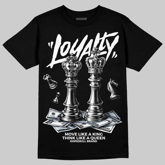 Jordan 5 "White Metallic" DopeSkill T-Shirt Loyalty Graphic Streetwear - Black