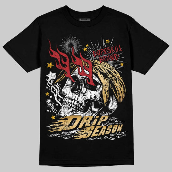 Jordan 12 Retro 'Taxi' 2025 DopeSkill T-Shirt Drip Season Graphic Streetwear - black